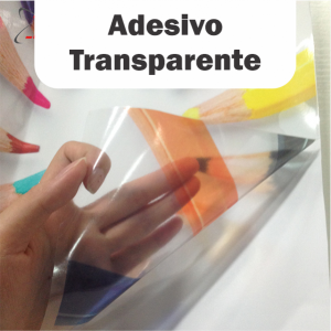 Adesivo transparente mt2 Transparente  4x0 BRILHO OU FOSCO Sem acabamento 