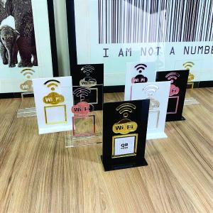 display de mesa wifi acrilico 2 mm 09x15   corte e cola 