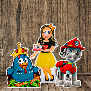totem em Mdf 6mm mdf  6mm     MDF com impressão em alta qualidade e corte a laser